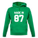 Made In '87 unisex hoodie