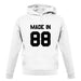 Made In '88 unisex hoodie