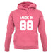 Made In '88 unisex hoodie