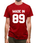 Made In '89 Mens T-Shirt