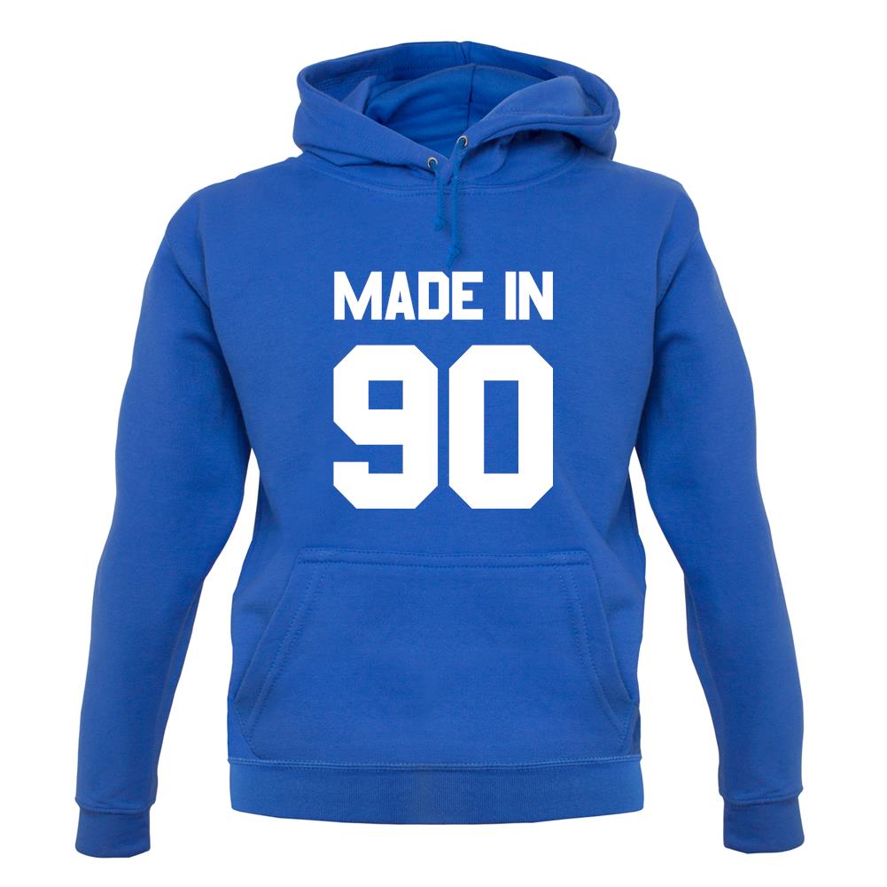 Made In '90 unisex hoodie