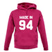 Made In '94 unisex hoodie