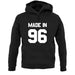 Made In '96 unisex hoodie