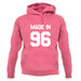 Made In '96 unisex hoodie