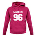 Made In '96 unisex hoodie