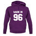 Made In '96 unisex hoodie
