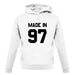 Made In '97 unisex hoodie