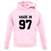 Made In '97 unisex hoodie