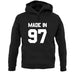 Made In '97 unisex hoodie