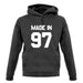Made In '97 unisex hoodie