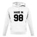 Made In '98 unisex hoodie