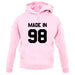 Made In '98 unisex hoodie