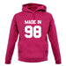 Made In '98 unisex hoodie