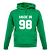 Made In '98 unisex hoodie