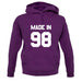 Made In '98 unisex hoodie