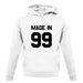 Made In '99 unisex hoodie