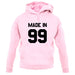 Made In '99 unisex hoodie