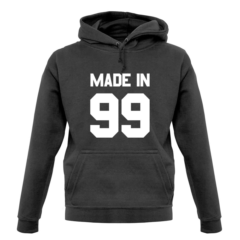 Made In '99 unisex hoodie