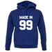 Made In '99 unisex hoodie
