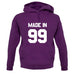 Made In '99 unisex hoodie