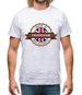 Made In Faversham 100% Authentic Mens T-Shirt