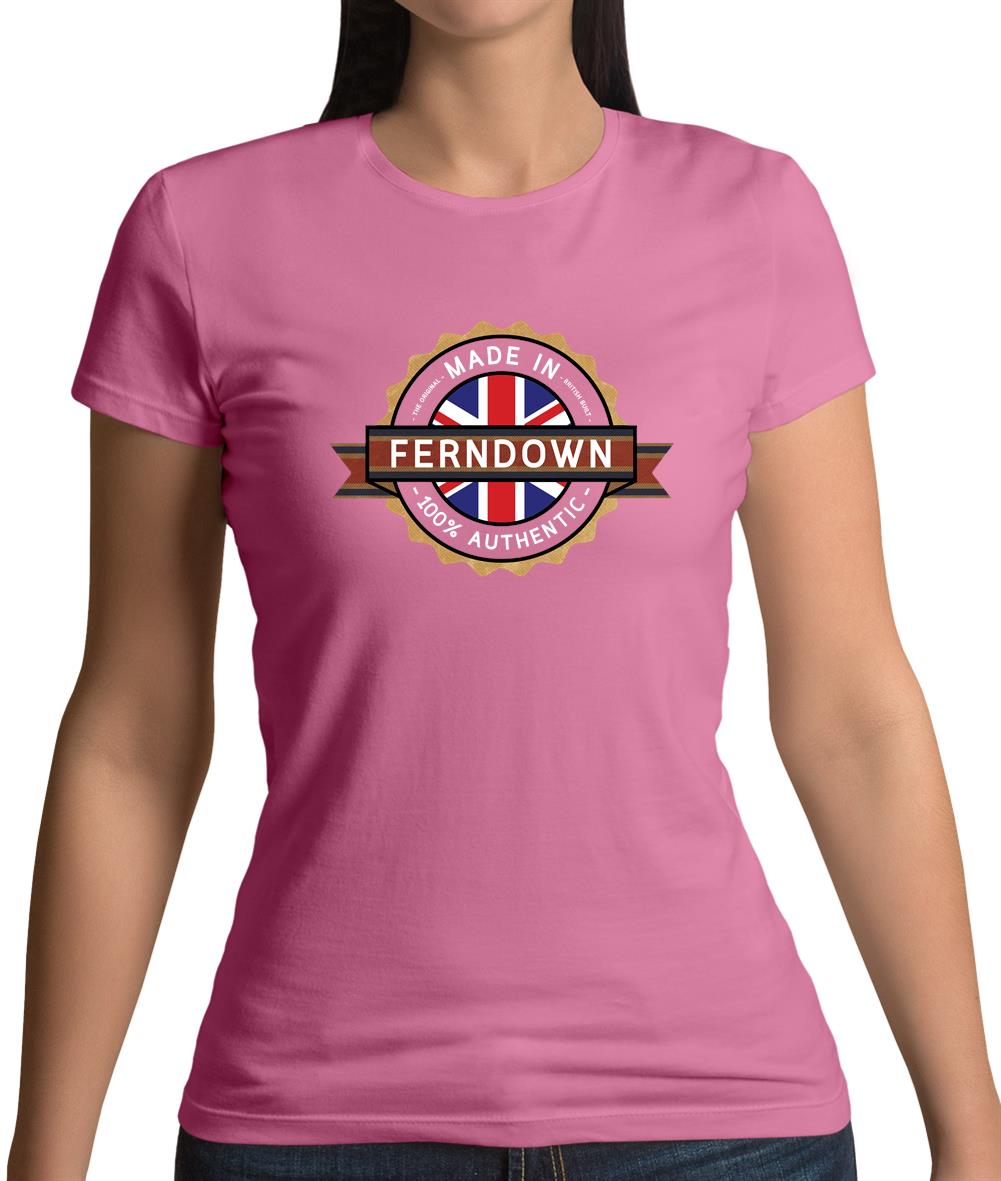 Made In Ferndown 100% Authentic Womens T-Shirt