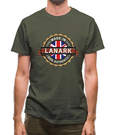 Made In Lanark 100% Authentic Mens T-Shirt