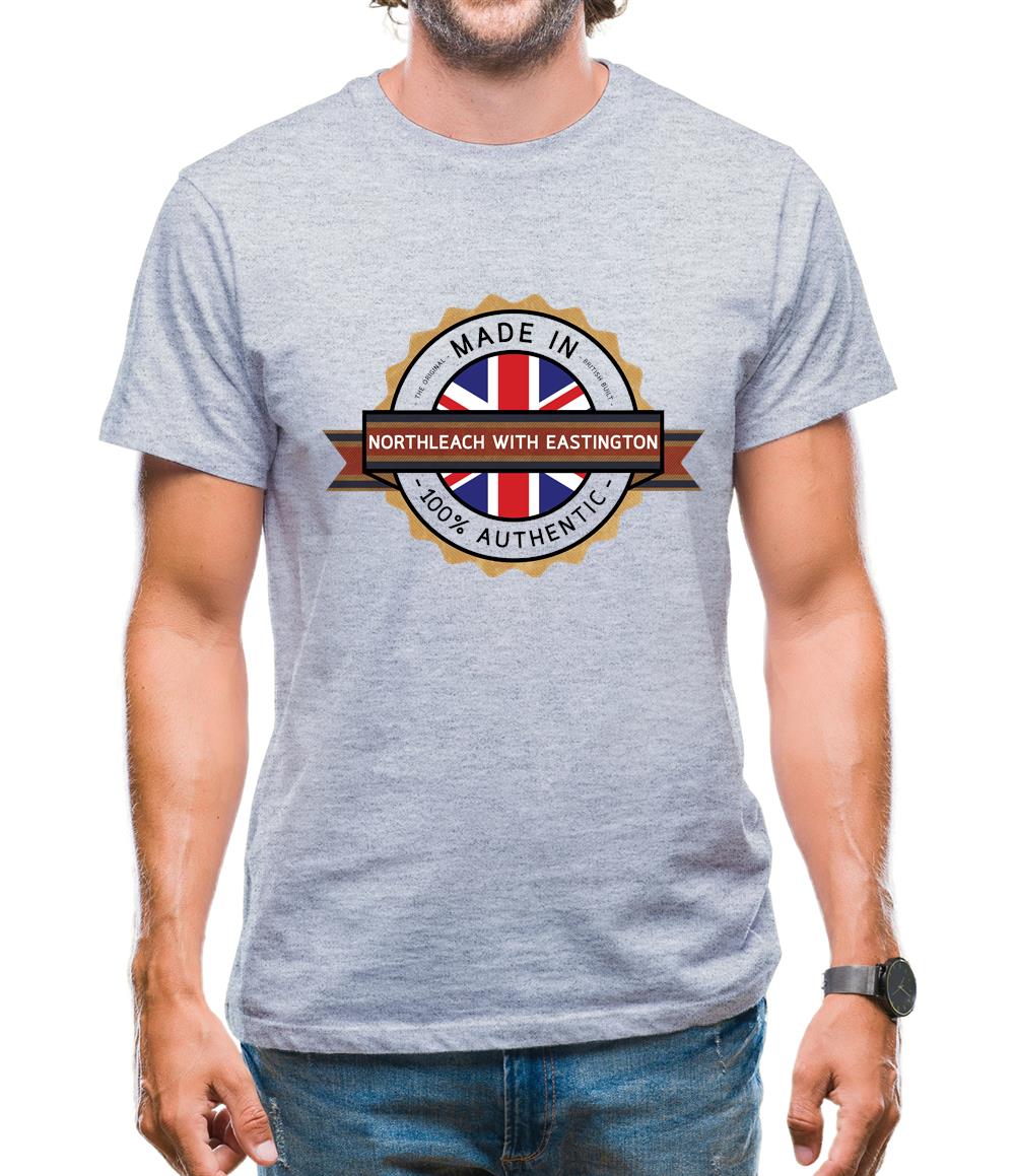 Made In Northleach With Eastington 100% Authentic Mens T-Shirt