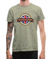Made In Northleach With Eastington 100% Authentic Mens T-Shirt