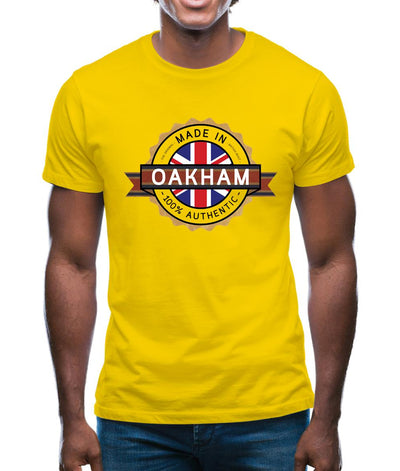 Made In Oakham 100% Authentic Mens T-Shirt