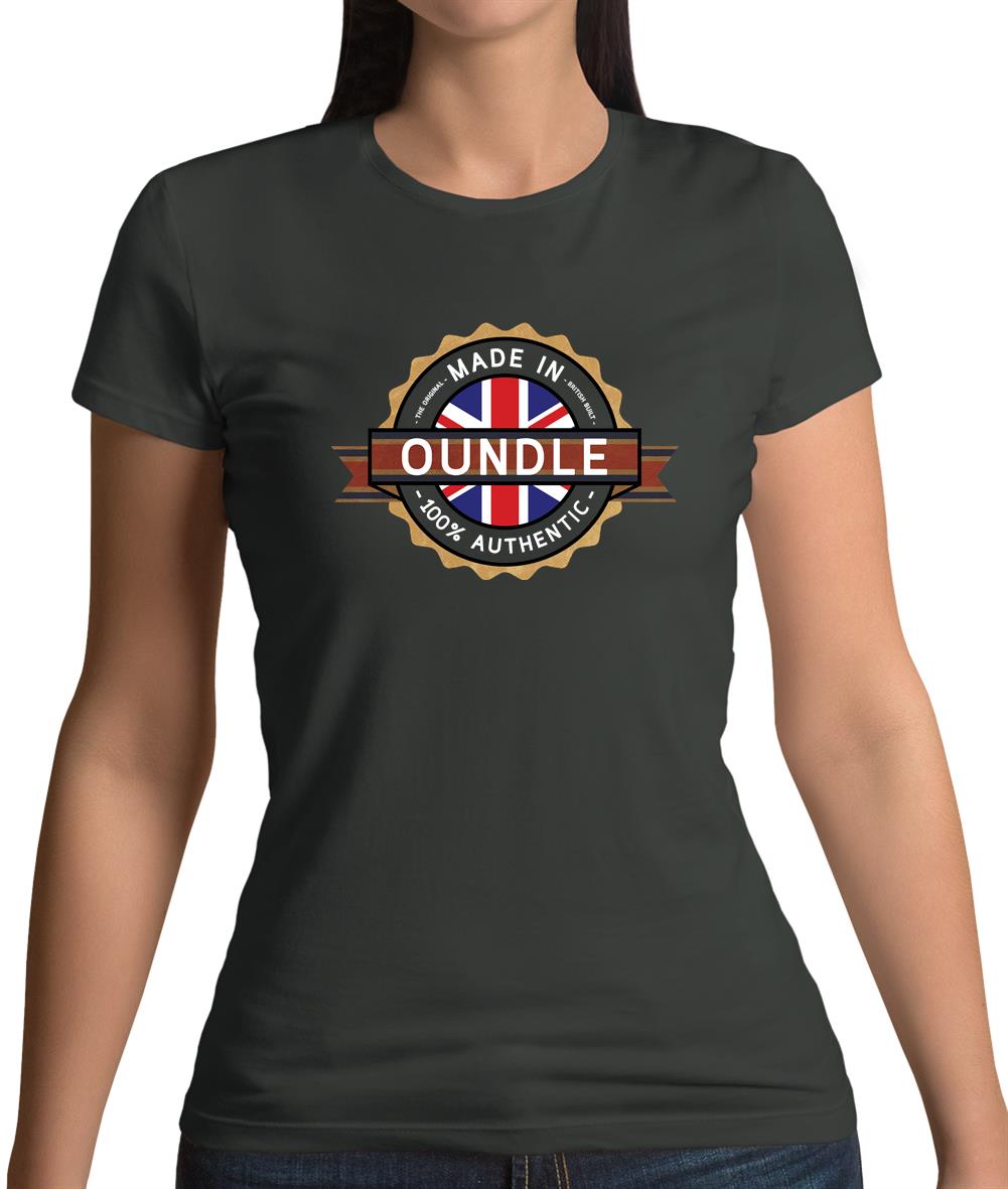 Made In Oundle 100% Authentic Womens T-Shirt