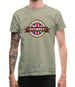 Made In Rhymney 100% Authentic Mens T-Shirt