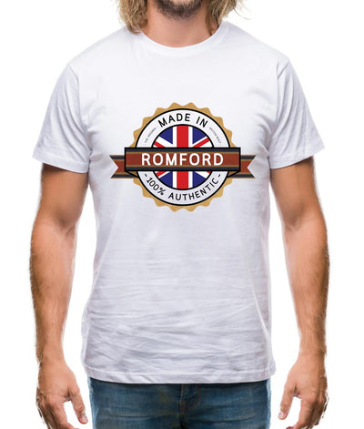 Made In Romford 100% Authentic Mens T-Shirt