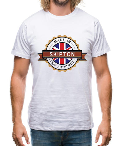 Made In Skipton 100% Authentic Mens T-Shirt