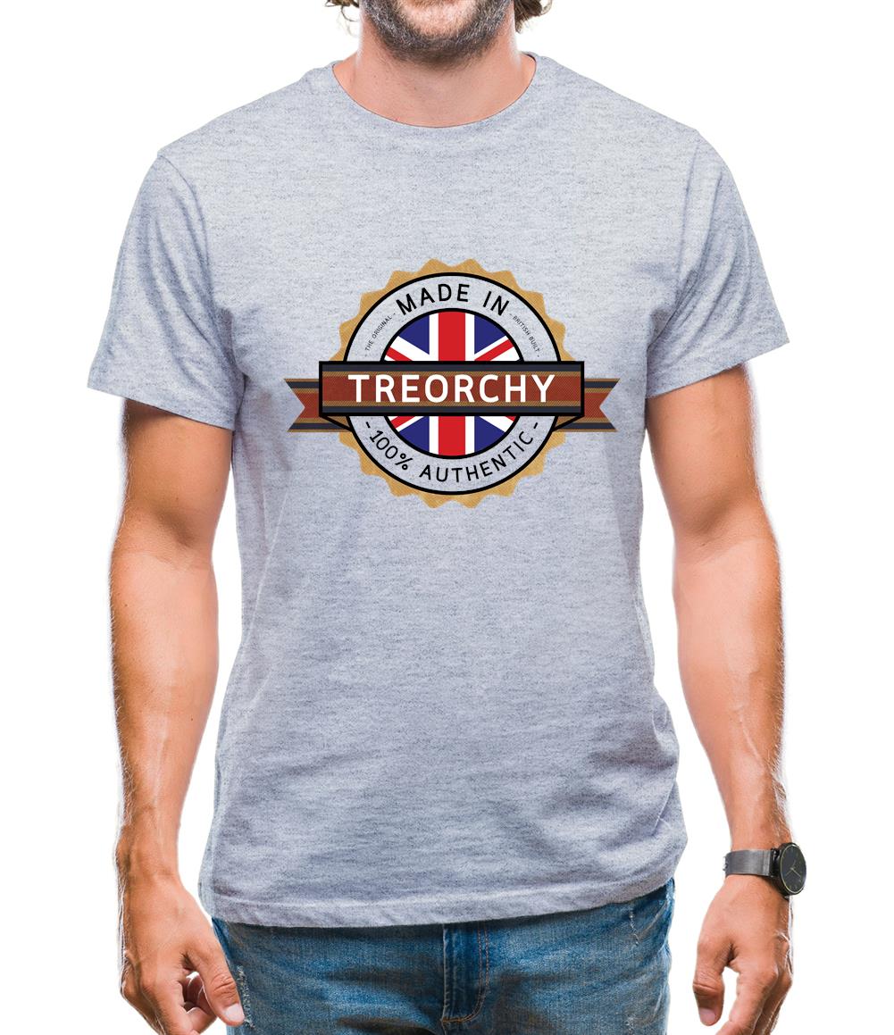 Made In Treorchy 100% Authentic Mens T-Shirt