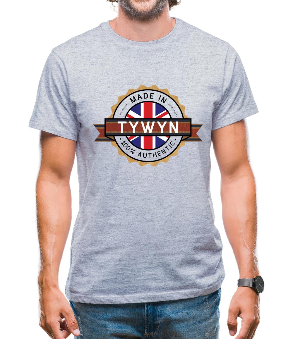 Made In Tywyn 100% Authentic Mens T-Shirt