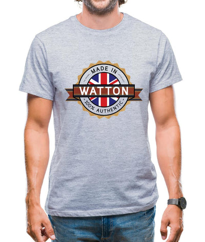 Made In Watton 100% Authentic Mens T-Shirt