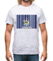 Maine Barcode Style Flag Mens T-Shirt