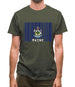 Maine Barcode Style Flag Mens T-Shirt