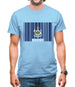 Maine Barcode Style Flag Mens T-Shirt