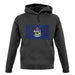 Maine Grunge Style Flag unisex hoodie
