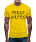 American Football Makes Me Happy You, Not So Much Mens T-Shirt