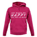 Art Makes Me Happy You, Not So Much unisex hoodie