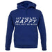 Art Makes Me Happy You, Not So Much unisex hoodie