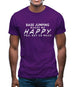 Base Jumping Makes Me Happy, You Not So Much Mens T-Shirt