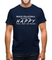 Beach Volleyball Makes Me Happy, You Not So Much Mens T-Shirt
