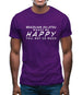 Brazilian Jiu-Jitsu Makes Me Happy Mens T-Shirt