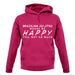 Brazilian Jiu-Jitsu Makes Me Happy unisex hoodie