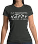 Clay Pigeon Shooting Makes Me Happy Womens T-Shirt