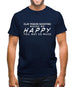 Clay Pigeon Shooting Makes Me Happy Mens T-Shirt